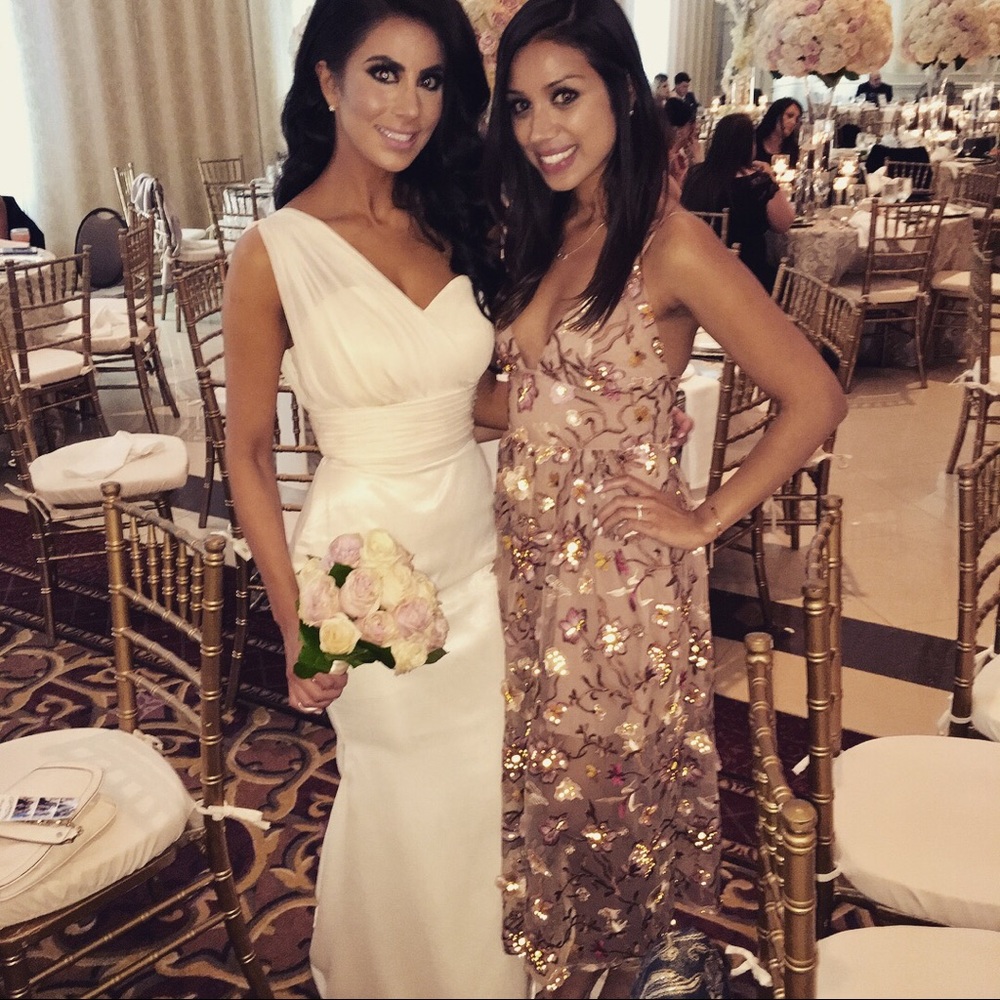 Cream bridesmaid dress